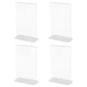 4 Pcs Display Rack Poster Sign Stand Menu Holder Desktop