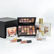 Klara Cosmetics Just Dropped Box- Vegan Makeup Set Kit Makeup Kit for Women Multifunctional Makeup Gift Set Cosmetic Makeup Kit for Face, Eyes and Lips - Makeup Palettes Eyeshadow Palette, Lipsticks Setting Spray and Lip Plumper