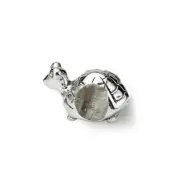 Turtle Kids Bead .925 Sterling Silver Antique Finish Reflection Beads