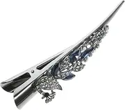 Beavorty Elegant Rhinestone Barrette Alligator Clips for Women Hair Accessories for Women's Styling