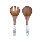 Clover Blue Salad Server Set