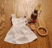BRAND NEW American Girl Doll ADDY Needlework Kit needle book hoop apron & lamp