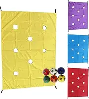Cooperative Team Game, Outdoor Group Challenge, Hole Tarp Coordination Activity, 7.6cmx2.99 Inches Multi Skill Builder, Interactive Movement Set, Waterproof Bag for School, Events,