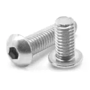 M5 x 0.80 x 30 MM (FT) Coarse Socket Button Hd Cap Screw Stainless 18-8
