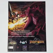 Dragon Valor Sony PlayStation 1 PS1 Defend Your Family Print Ad/Poster Promo Art