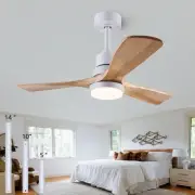 36" Ceiling Fans [with Lighting Remote Control], Indoor Outdoor Modern Wooden...