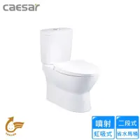 在飛比找momo購物網優惠-【CAESAR 凱撒衛浴】兩段式省水馬桶/管距40(CF14