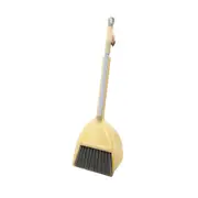 Kids Stretchable Floor Cleaning Tools Mop Broom Dustpan Play-house Toys Gift Yellow broom + dustpan set