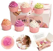 CHSEEO Shower Bombs Gift Set, 6 PCS Cakes Shower Steamers Aromatherapy for Kids Women Birthday Chrismas Gifts, for Self Care and Body Restore Shower Steamer