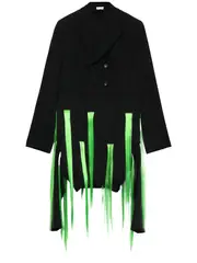 [COMME des GARCONS HOMME PLUS] 羊毛布加長夾克