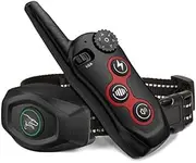 Dog Training Collar - 2 in 1 Rechargeable Remote Dog Shock Anti-Bark Collar w/3 Training Modes, Beep, Vibration, Shock 100% Waterproof, Up 1300Ft Range for Small Medium Large Dogs (Black)