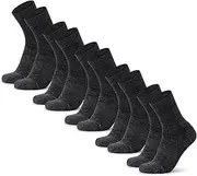 [DANISH ENDURANCE] Lightweight Merino Wool Hiking Socks, Warm Wool Socks, Merino Socks, Padded, Breathable, Unisex, for Men & Women, 5 Pairs