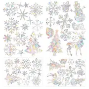 26 Pcs Christmas Window Stickers Anti-Collision Winter Decal for Glass Doors