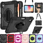 For iPad 5/6/7/8/9/10/11th Gen Mini Air Pro 11" Kids Shockproof Strap Case Cover