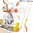 Drain Cleaner UnBlocker Stick Hair Remover BathSink Shower Snake Anti-Clog TooNJ