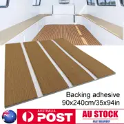 EVA Boat Decking Flooring Sheet Foam Faux Teak Deck Light Brown White 6mm Think