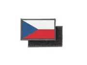 Flag patch printed badge country czech republic