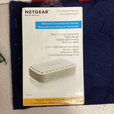 NETGEAR Business 5-Port Gigabit Ethernet Unmanaged Switch (GS605)