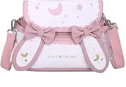 [VTYUBX] Japanese Kawaii Bunny Ear Backpack with Cute Manga Girl School Backpack Book Bag Satchel Student Cosplay Teen Lolita JK
