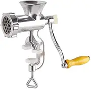 1Pcs Aluminum Alloy Handheld Manual Meat Grinder, Multifunction Grinder Sausage Stuffer Mincer Pasta Sausage Noodle Making Gadgets, Meat Chopper with Hand Crank