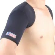 Elastic Neoprene Double Shoulder Support Strap Guard Black