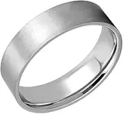 [Gemini] Custom Engrave Groom Bride Brushed Silver Filled Anniversary Wedding Ring Valentine Day Gift