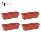Spacious Indoor and Outdoor Planters Set of 4 Plastic Window Flower Boxes