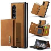 For Samsung Galaxy Z Fold4 5G Wallet Case - 3 Fold Multi Card Holder