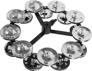JOINPAYA Drum Cymbal Hihat Tambourine Versatile Percussion Accessory for Jazz and Rock Drumming