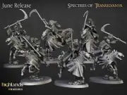 Spectral Undead Skeleton Horse Unit Miniature x6| D&D DnD |