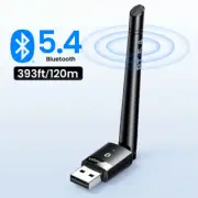USB Bluetooth 5.3 5.4 Adapter 120M Dongle for PC Wireless Mouse KeyboardReceiver