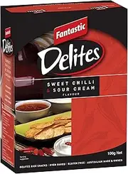Fantastic Delites Sweet Chilli and Sour Cream Rice Crackers, 100g