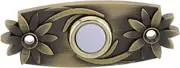 Modern Retrofit Doorbell Wired Push Button Switch Led Illuminated Wall Mount Doorbell Replacement
