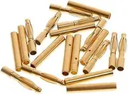 NOLITOY DIY Rc Kit Essential: 50 Pairs 2.0mm Gold Plated Banana Connectors Male Female for Battery Cable