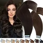 Tape In On Russian Remy Human Hair Extensions Thick Full Head/Skin Weft Balayage