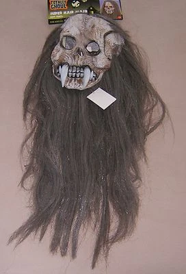 Super Long Hair Mask Halloween Costume Scary Prop Spooky Totally Ghoul Ages 14+