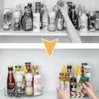 2pcs Turntable Spice Rack Round Rotatable Tray Spinning Storaging Holder Home
