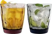 Bormioli Rocco Diamond Dimpled Double Old Fashioned Tumblers - 390ml - Set of 12