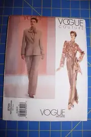 Vogue Pattern #2705 VogueCouture Size 18-22 Misses' Jacket, Blouse, Pants & Sash