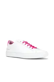New COMMON PROJECTS Retro White/Pink Leather Low Top Sneaker Women 42/12US $465