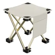 33cm Outdoor Aluminium Alloy Folding Stool Picnic Camping Stool With Storage Bag