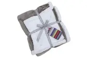 Riva Paoletti Luxe Sherpa Fleece Throw (Mocha) (127 x 152cm)
