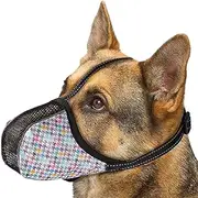 Evnbhgyu Soft Muzzle,Adjustable Air Mesh Pet Mouth Guard Soft Covered | Training Muzzle Puppy for Medium-Sized Dogs, Prevents Scavenging, Biting, Licking, Chewing