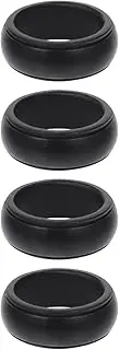 BESTYASH Men's Silicone Sports Ring Comfortable Flexible and Safe for Wedding Ring
