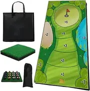 Casual Golf Game Set - Hitting Mats, Battle Royale, Putting Indoor Set, Training Aid Equipment, Mat for Birthdays, Christmas, Holidays, Party Activities