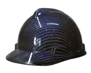 Cool Hard Hats Unisex CARBON FIBRE BLUE MSA Cap STYLE Hard Hat