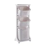 Laundry Basket Bathroom Multi-layer Clothes Storage Basket Household, Simple ...