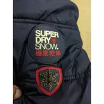 SUPERDRY SNOW 深藍色連帽滑雪外套 雪衣外套 保暖外套 XXS 小尺寸 小尺碼