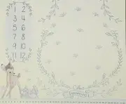 BAMBI MILESTONE MAT QUILT PANEL * COLLECT MOMENTS NOT THINGS * FREE POST * SWEET