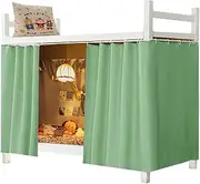 Qubanda Dorm Home Solid Thicken Bunk Blackout Bed Curtains Cloth Bed Canopy Men Women Single Sleeper